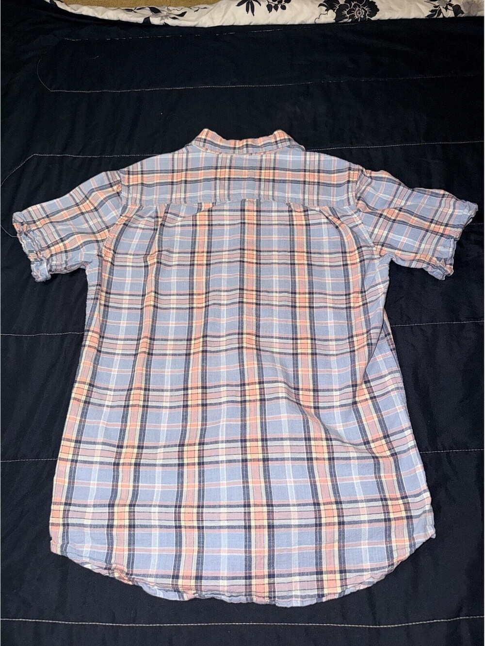 Jean Michaud Men's Collared Short Sleeve Cotton Button Down Size Small - Picture 2 of 7